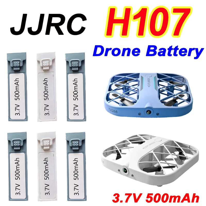 

10 шт., оригинальный аккумулятор JJRC H107, 3,7 в, 500 мАч