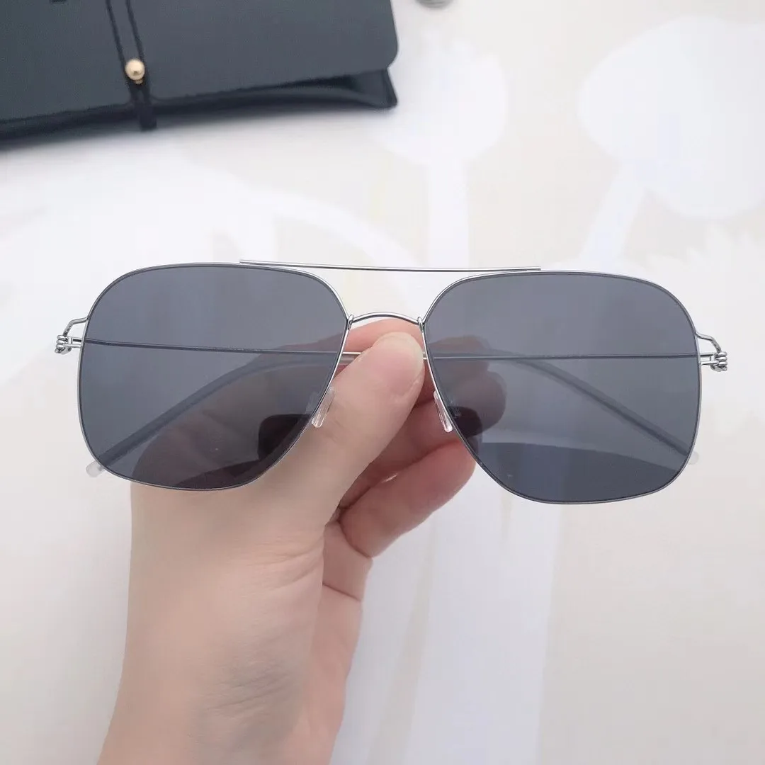 Dänemark Männer quadratische Doppel balken schrauben lose Sonnenbrille Frauen Titan Rand ultraleichte Brille Brillen Sonnenbrille Brille 8210 – Detail 19