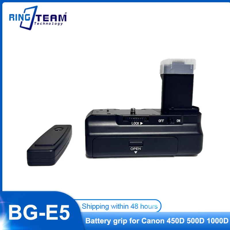 BG-E5 with Remote Control For Canon EOS Rebel XSi XS T1i 450D 500D 1000D digital camera vertical battery Grip