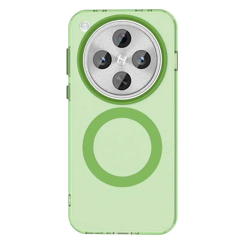 Magnetic Wireless Charging Shockproof Back Case - Candy PC + TPU Bumper