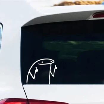 Adesivo divertente Give A Thumbs Up Line Man Adesivo per auto Auto Body Window Moto Body Pellicola in vinile Decalcomania Accessori per la decorazione dell'auto