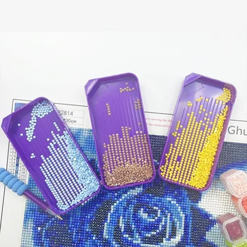 3/4 Set Diamond Art Painting Bead Sorting Trays 3