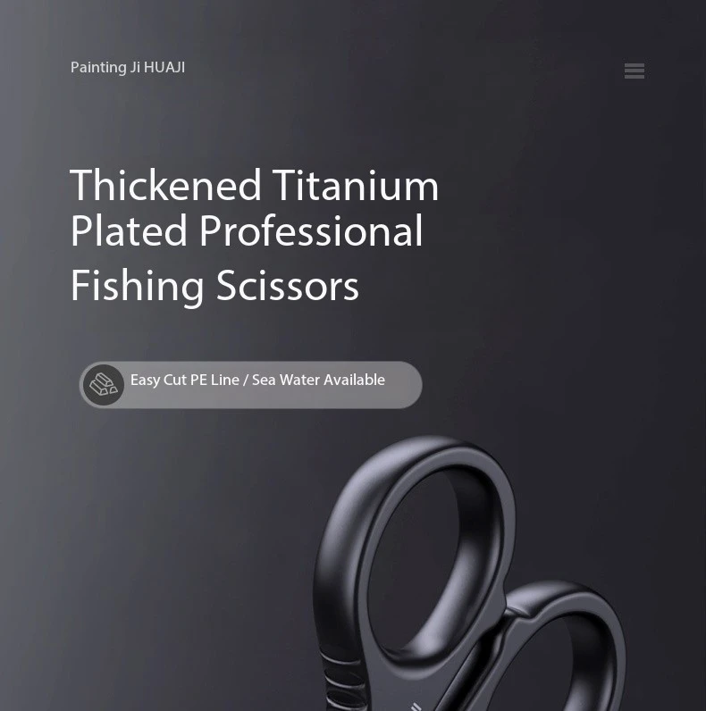 Description Picture 2 of itemTitanium Plated Fishing Scissors, Teeth, Sharp, PE Line, Lead Skin, Fishing Line, Slip Rope, 402 Stainless Steel Multifunctional