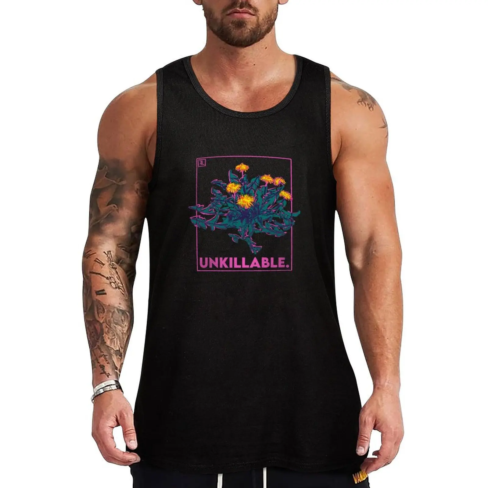 

unkillable Tank Top sleeveless shirt man Male vest men gym
