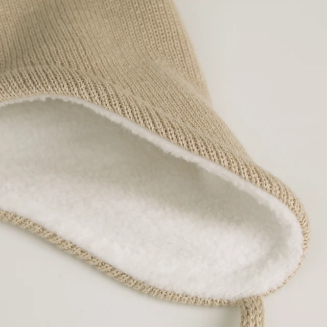 LANGZHEN Cute Pom Pom Babys Winter Hat Infant Earflap Knit Warm Cap for Boys Girls Toddler Kids Fleece Lined Beanie 2