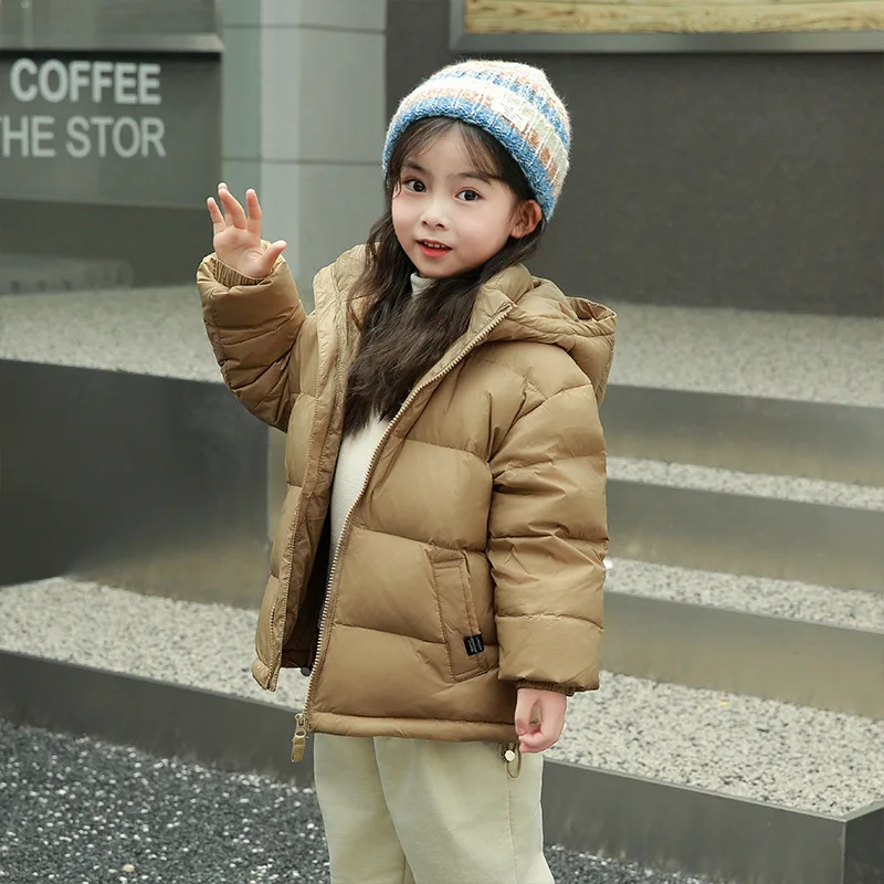 Kids Down Coat 2024 New Autumn Winter Goose Down Children Down Jacket Warm White Duck Down CoatOvercoat for Girls Boys Jacket