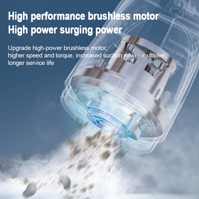 Cordless Wireless Vacuum Cleaner for Home Appliance Brushless Vaccum Cleaner for Car Home Cleaning Vacuum Cleaner 3