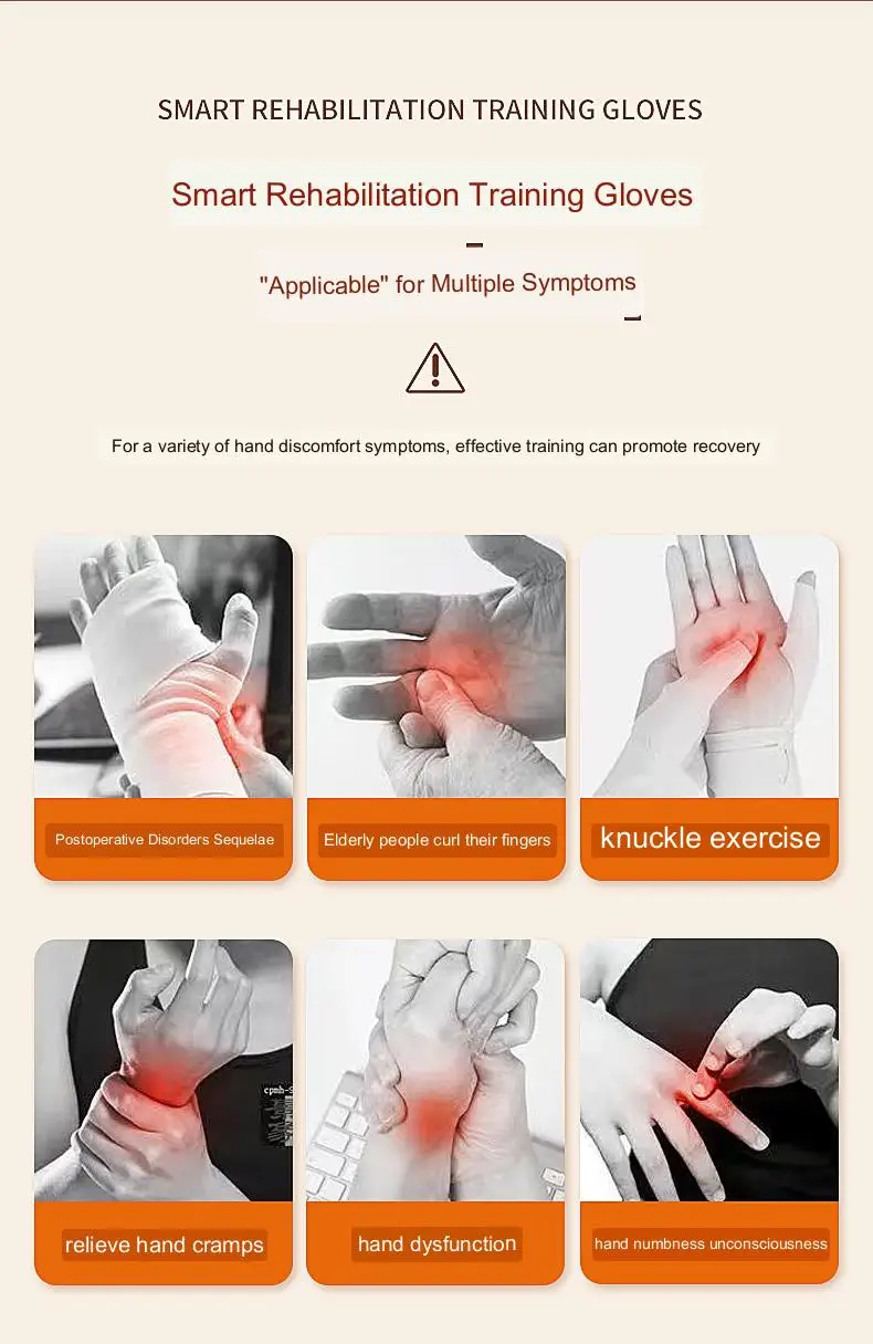 Protable Rehabilitation Robot Gloves Stroke Hemiplegia Glove Cerebral Training Device Finger Exerciser Hand Function Recove 6