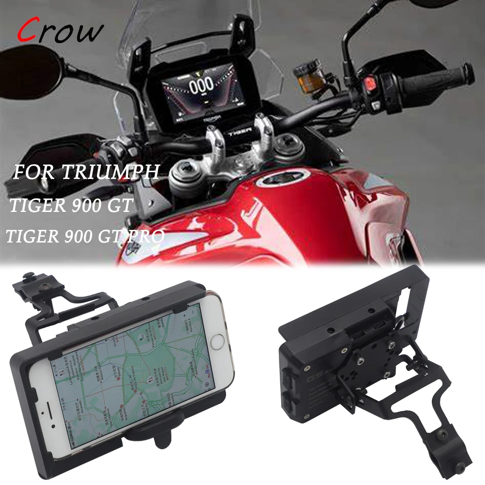 Motorcycle Evotech Gps Mount Tiger 900 Carpuride GPS Holder