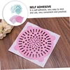 10Pcs Disposable Shower Drain Hair Catcher Round Hair Catchers Waterproof Adhesive Mesh Stickers for Shower Drain Cover Bathroom 5