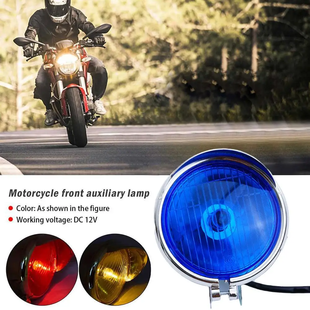 

Motorcycle Front Auxiliary Lamp GN125 Side Lamp Accessories Fog Lamp Auxiliary Retro B 10W External 12V K1U9 Lamp Headlight S3X7