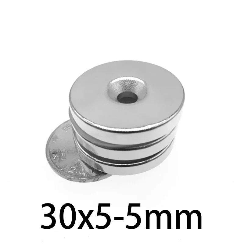 30x5-5 มม.แม่เหล็กที่มีประสิทธิภาพ Strong Disc แม่เหล็กสําหรับตู้เย็น,DIY,อาคาร,วิทยาศาสตร์,หัตถกรรม,การศึกษา 30x5-5 30*3-5 1