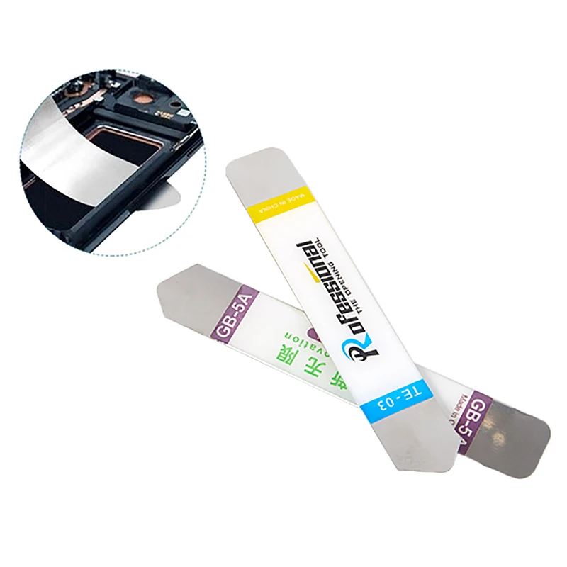 Phone screen disassemble tool 2 Pcs Opening Tools Stainless Steel Blade Soft Thin Pry Cell Phone Tablet Screen Battery For Phones Computer Opener
