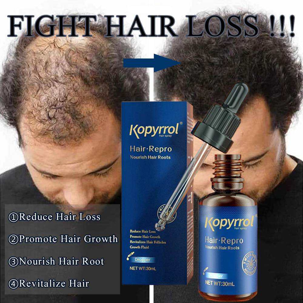 Natural Hair Growth Essential Oil Repairing Thicken Hair Serum Anti