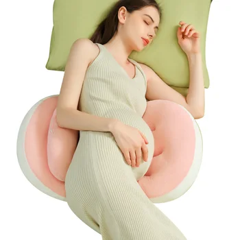 oreiller de grossesse multifonctionnel, soutien abdominal, doux et confortable, aide au sommeil profond, accessoire d'aide au sommeil de maternité