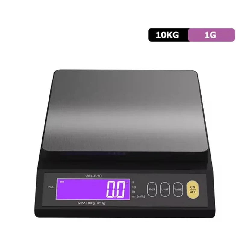 Waterproof Digital Kitchen Scale with LCD Display and Stainless Steel Finish