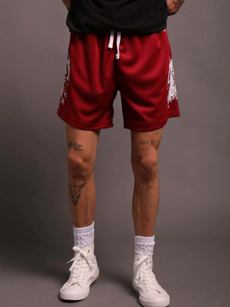 new Gym Shorts Men Running Shorts Sport Homme Breathable Soft Tennis Workout Sportswear Mesh Short Pants Male Yoga Basketball