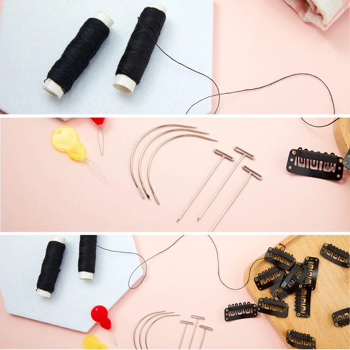 1 상자 강철 구부러진 곡선 바늘 C 유형 머리 직조 바늘 캔버스 수리 머리 확장에 대 한 직조 DIY 가죽 손 바느질 도구