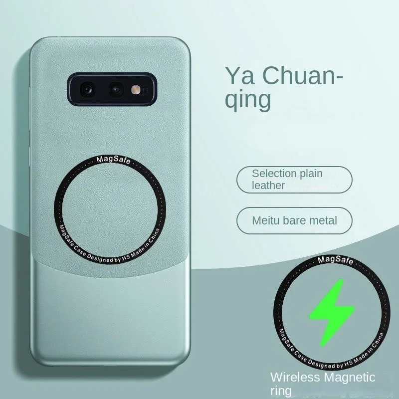 삼성 갤럭시 S10e s24 S25 s23 S10 Plus 풀 커버 용 Magsafe 마그네틱 무선 매트 케이스 하드 뒷면 커버 보호
