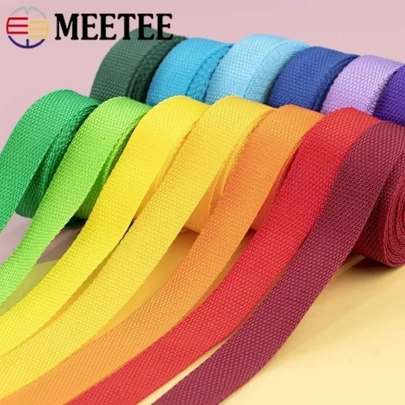 스트랩용 PP 폴리프로필렌 웨빙 테이프, 1.1mm 두께 나일론 가방 안전 벨트, DIY 의류 재봉 액세서리, 5 미터, 20-50mm