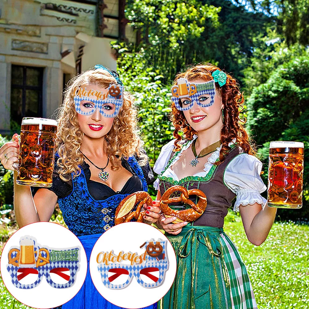 6 Cerchietti Oktoberfest Per Dirndl Con Motivi Bavaresi - Accessori Per Capelli A Tema Birra E Salatini - Decorazioni Per Feste E Costumi Tradizionali - 4