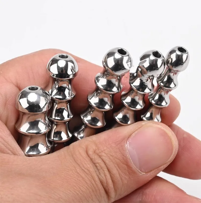 8-12mm Stainless Steel Urethral Sound Catheter Dilator Hollow Horse Eye Urethra Stimulator Adult Sex Toy For Men Gay Penis Plug