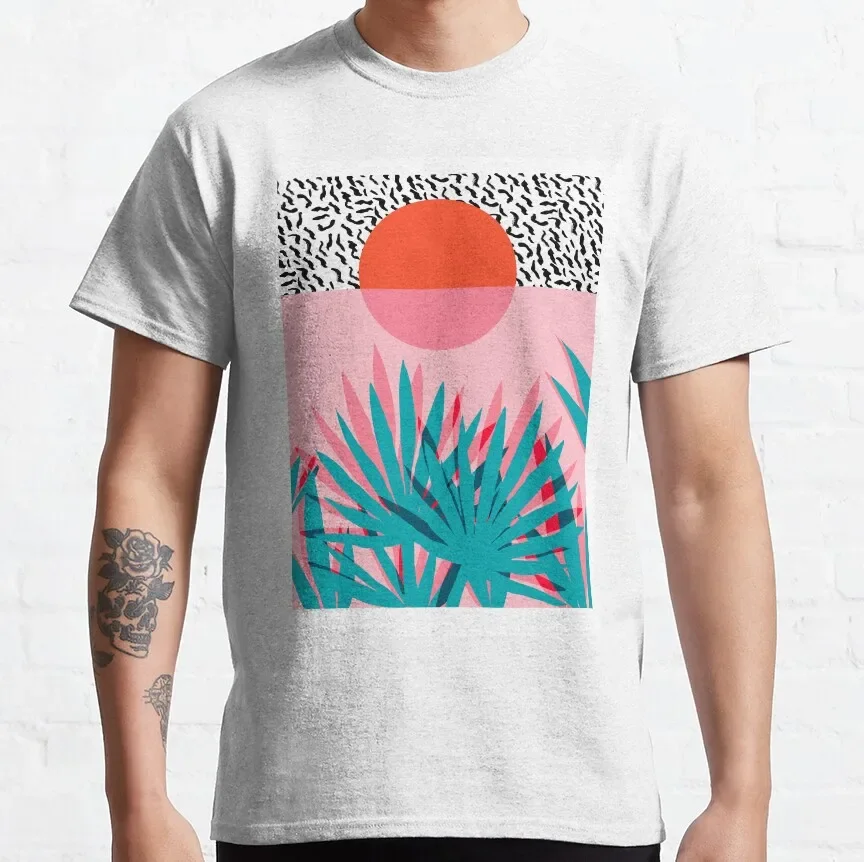 Whoa - Palm Sunrise Southwest California Palm Beach Sun City Los Angeles Hawaii Palm Springs Resort Decor T-Shirt