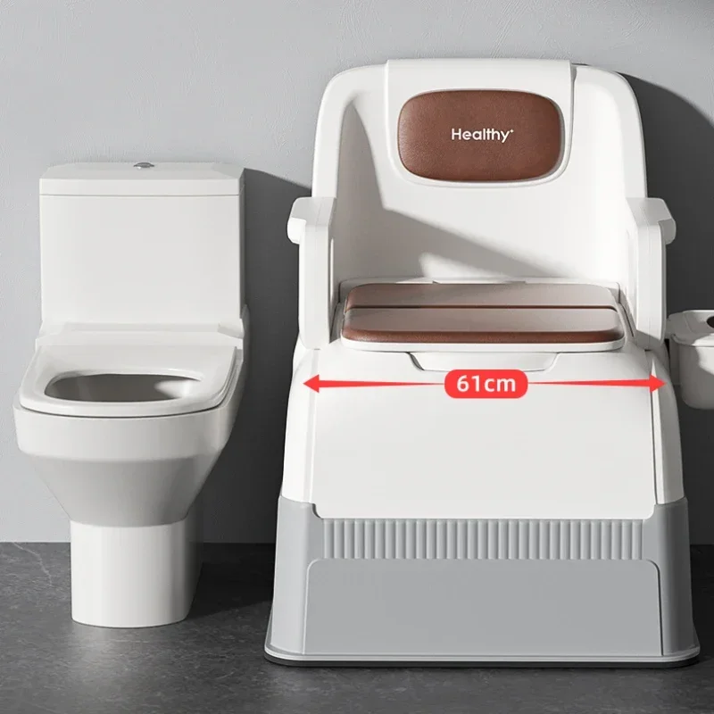 Odor-Resistant Portable Toilet, Easy Night Access Commode, Bedside Elderly Seat, Removable Pregnancy Toilet,   Sanitation Seat 4