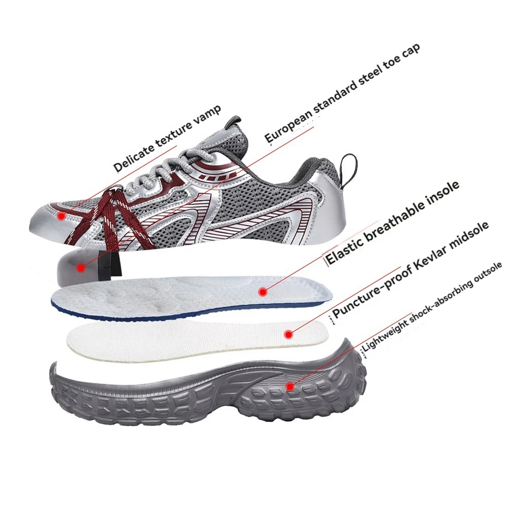 أحذية السلامة المهنية النسائية المناسبة للتنس، توف...