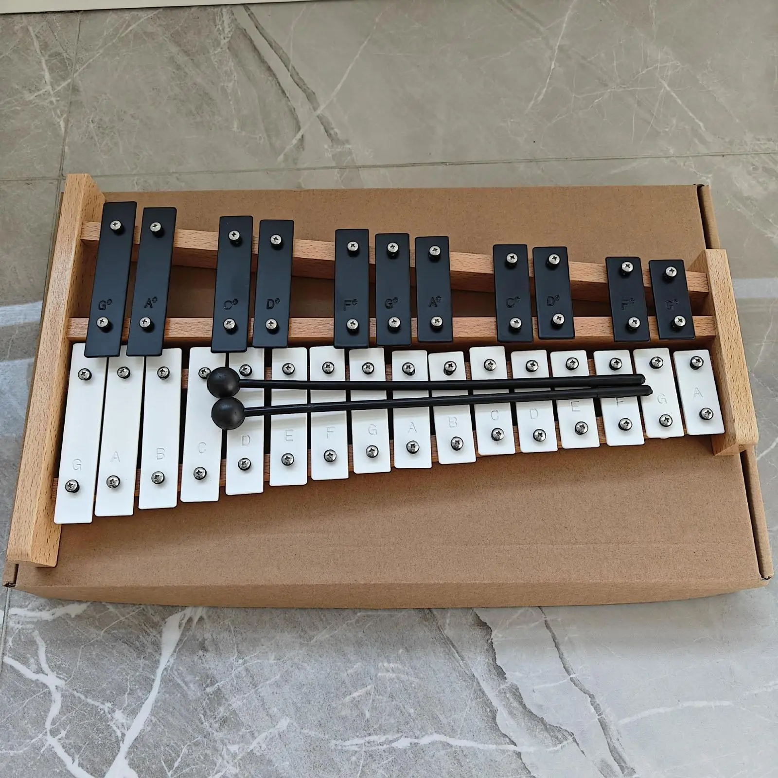 27 Notes Glockenspiel Xylophone 27 Key Motor Skill Music Teaching for Live Music