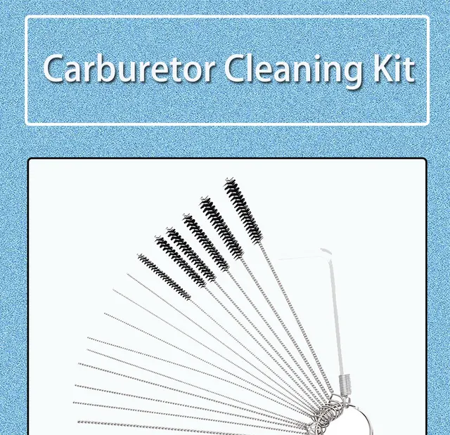 Carburetor Cleaning Kit Needles Brushes Set For Motorcycle Carb Jet Clean  Tool