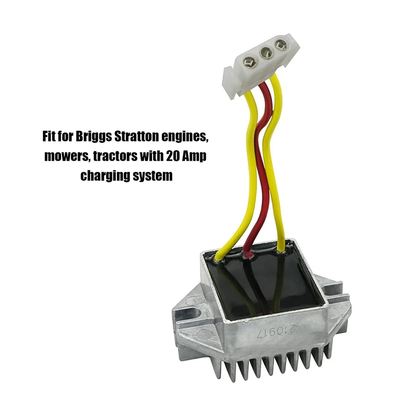 Ruma Voltage Regulator 691573 808297 for Most Briggs Stratton 294000 303000 305000 350000 351000 Engines with 20 Amp Charging System 