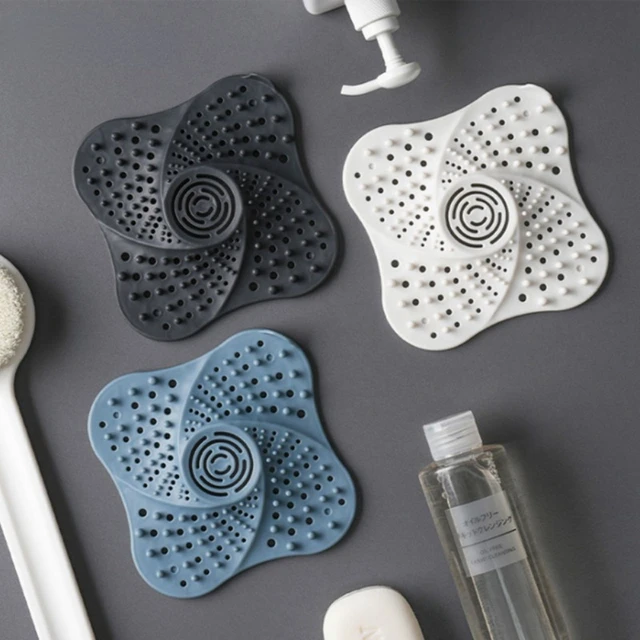 Filtro de silicona para desagüe de ducha, accesorio de baño para