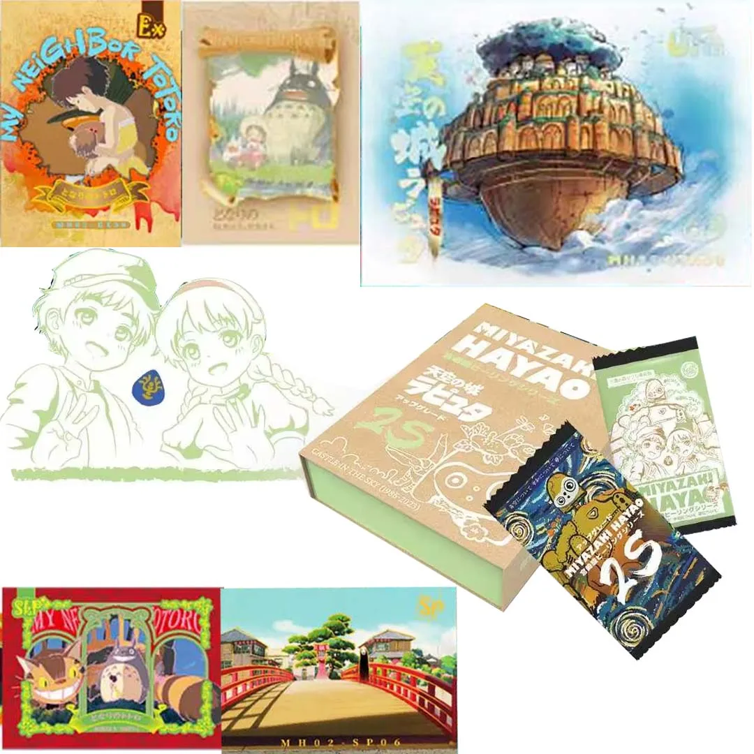 

New Hayao Miyazaki The Studio Ghibli Anime Series Dx Ssp Collection Cards Child Kids Birthday Gift Table Toys For Christmas