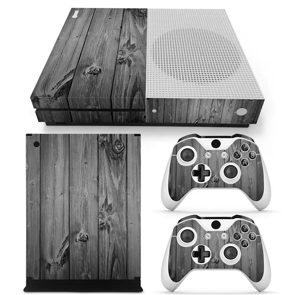Disegni In Legno Prezzo Di Fabbrica Per Xbox One S Console Pvc Skin Sticker Per Xbox One S Controller Skin Decalcomanie Tn-Xboxones-1302