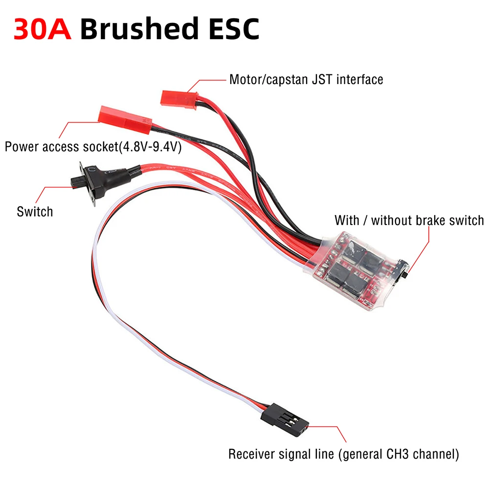 Lot de 7 moteurs 050/030 + ESC pour crawler RC 1/18 1/24
