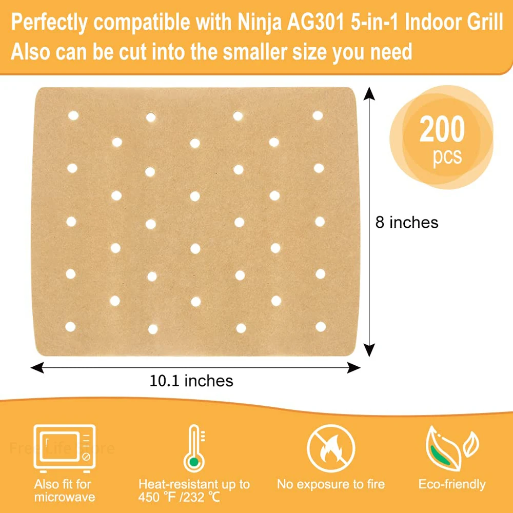 Eco-Friendly Non-Stick Air Fryer Paper Liners