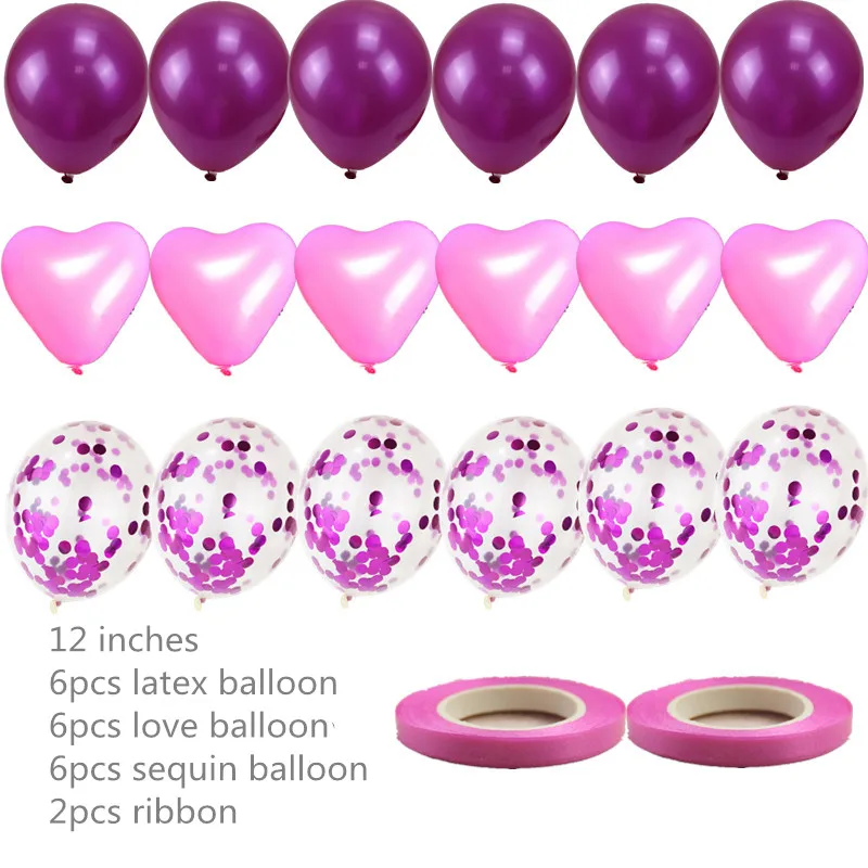 

12 Inch Heart-Shaped Spot Latex Sequin Balloons Suitable for Wedding Children Birthday Party Decoration Supplies