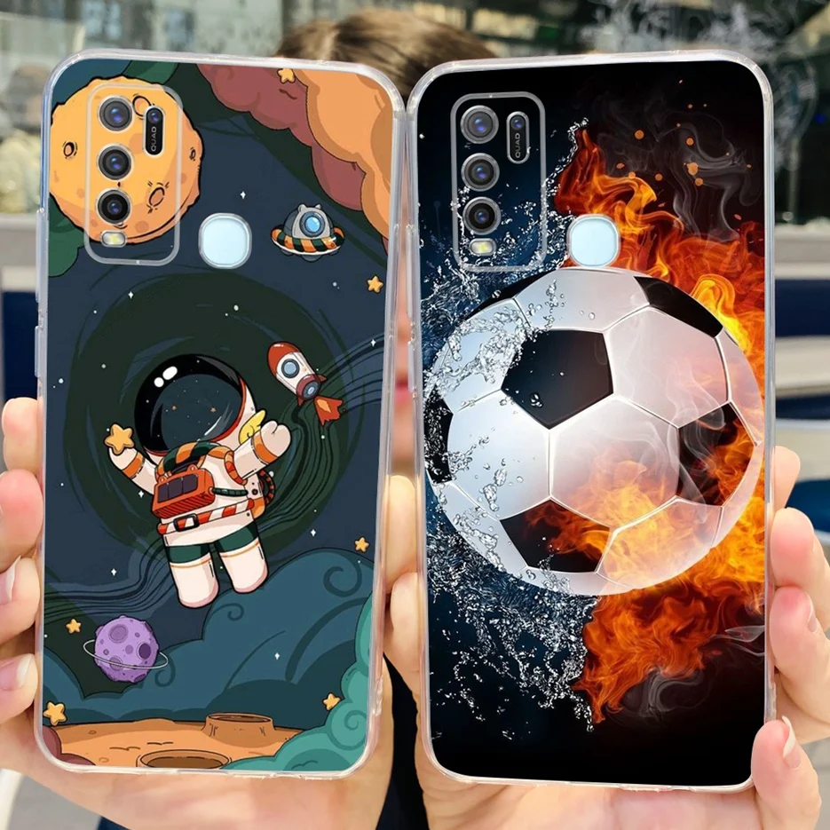 Fashionable Painted Clear Silicone Soft TPU Phone Case Cover