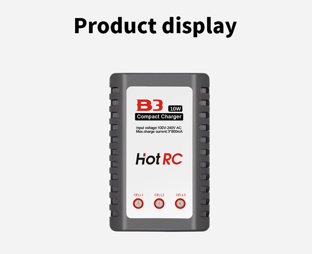 HotRC A400/B3 10W Chargeur Lipo 2S-4S 40W/10W EU/US