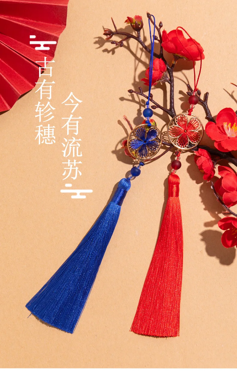【税込?送料無料】 Chinese Classic Tassels Delicate Ethnic Style Flower Metal その他