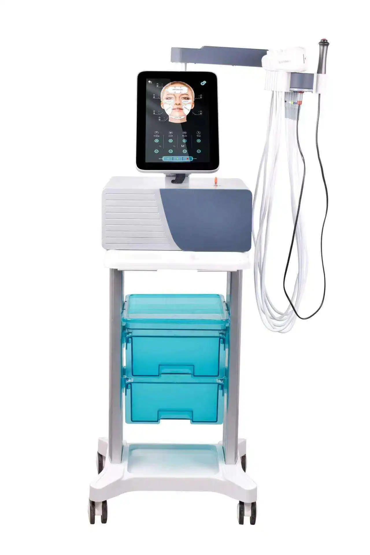 휴대용  근육 페이스 리프팅 이마 탄력 안티에이징 뷰티 머신 주파수 EMT  EMRF 얼굴 윤곽 기계