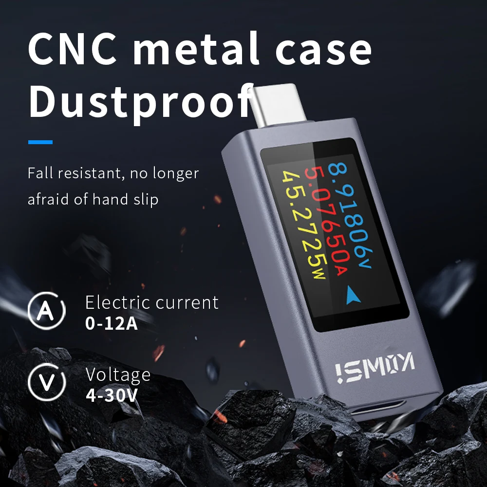 KWS-2303C Multifunctional Digital Display Type-C Tester 4-30V 0-12A