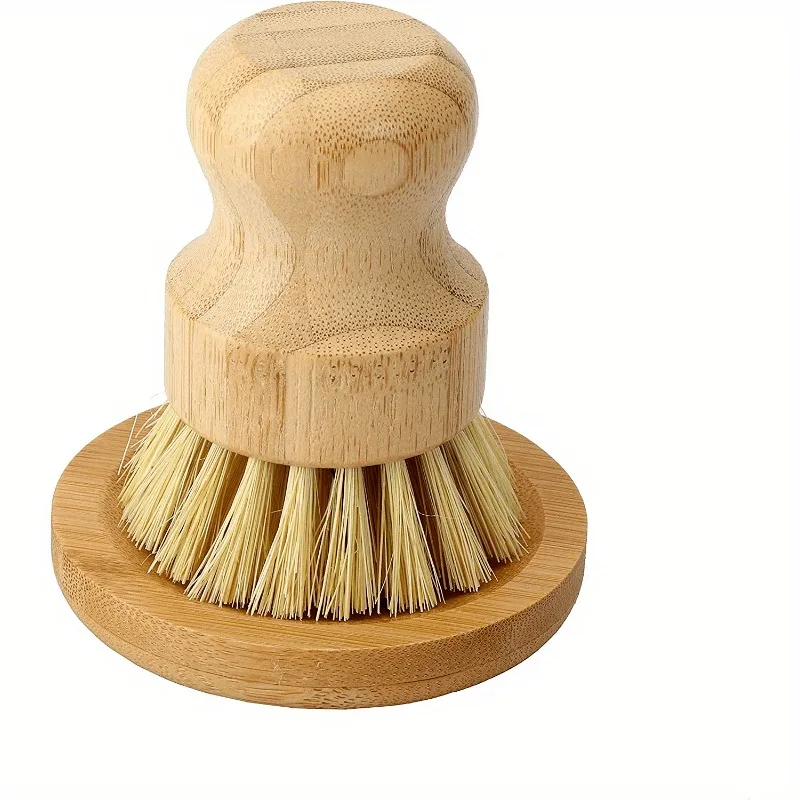 Eco-Friendly Bamboo Kitchen Dish Scrubber and Soap Dish