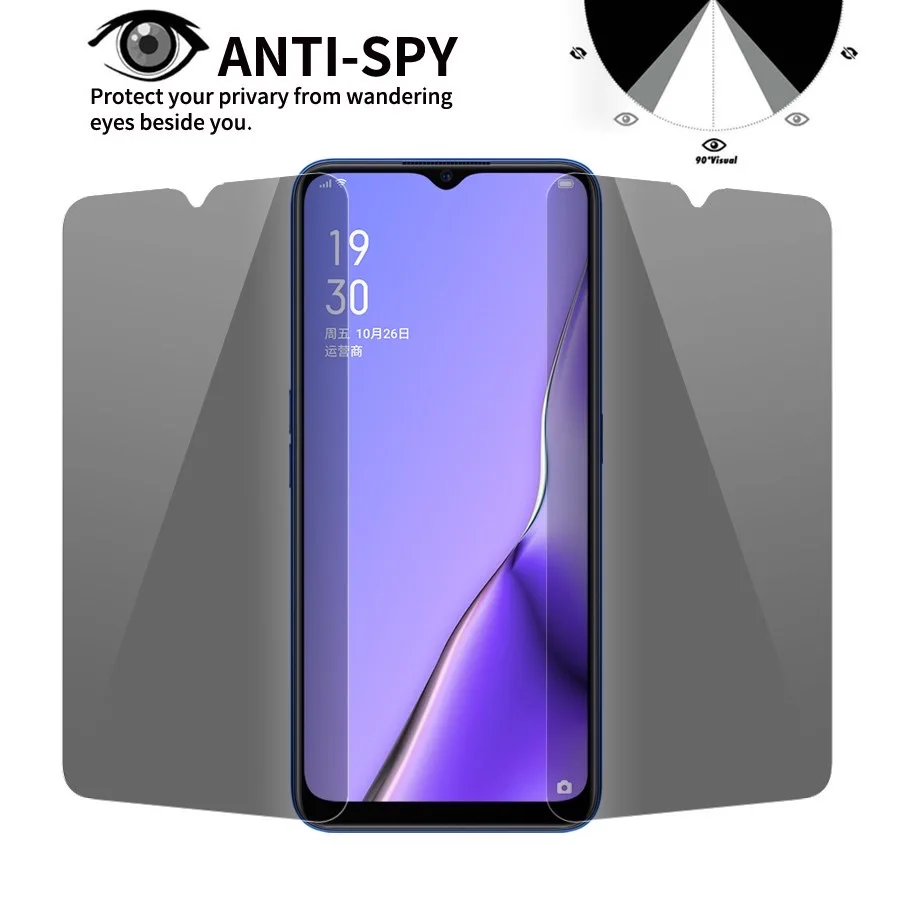 엿보기 방지 강화 유리 화면 보호대 필름, Vivo V21(4G5G) V21S 21E 23E V25Pro(5G) V25E V27E T1X T2X, 3 개