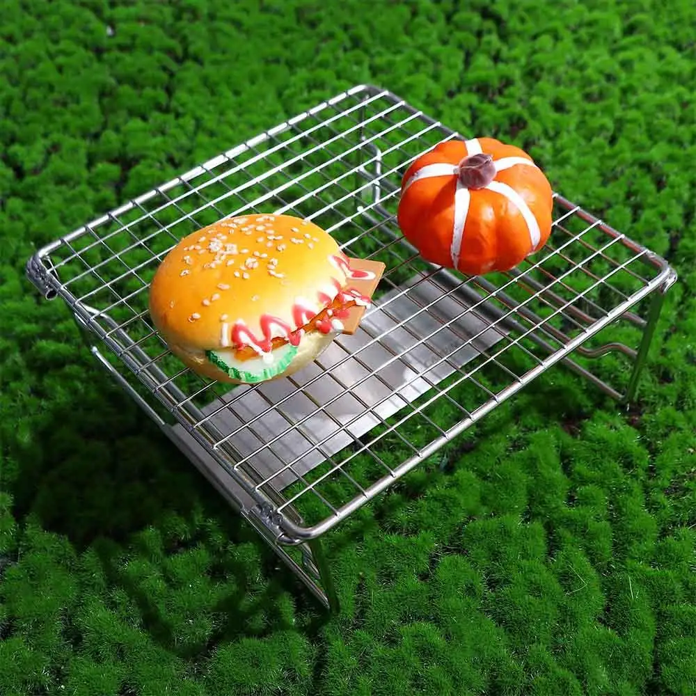 

Portable Outdoor Activities Barbecue Rack Camp Cooking Cooking Supplies BBQ Tools Grill Rack Grilling Basket Barbecue Grill
