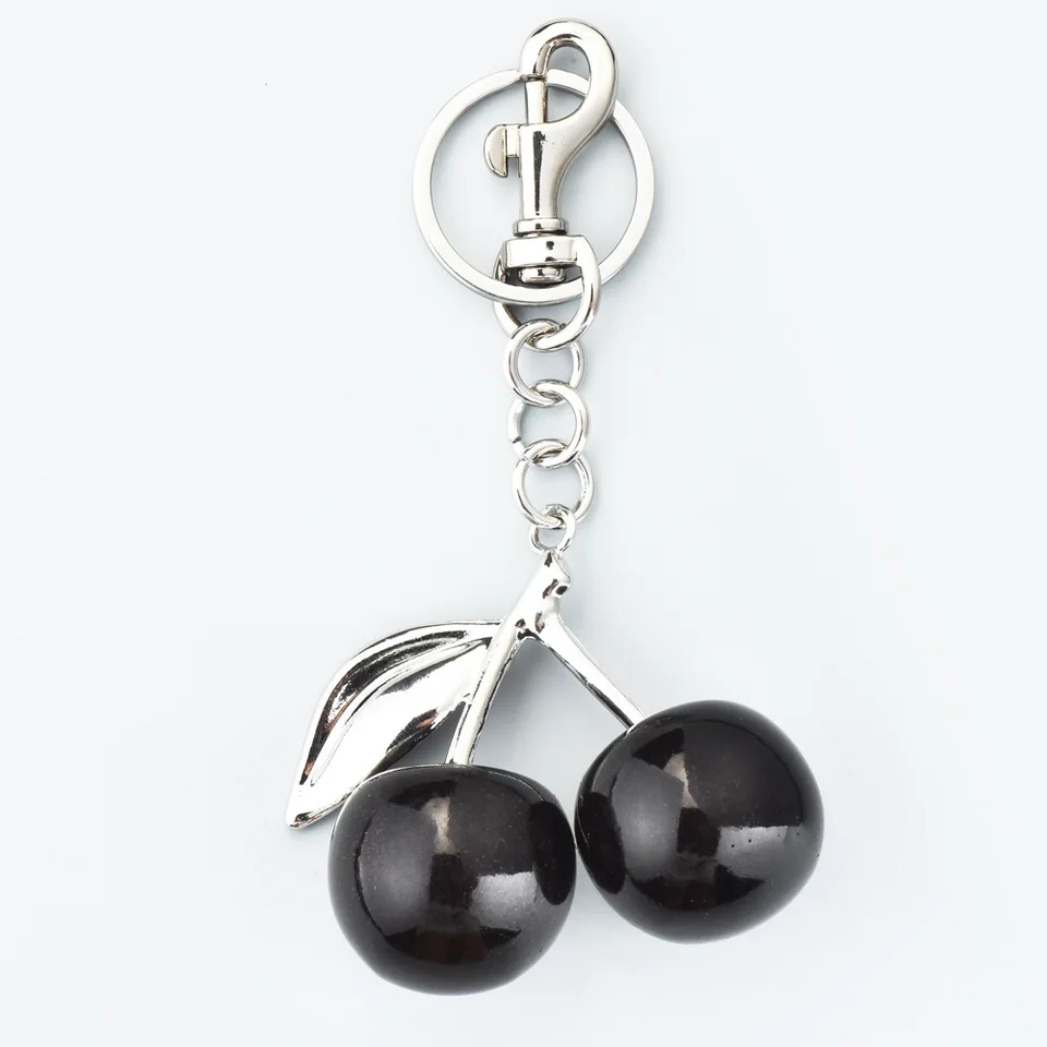 Exquisite Sparkly Cherry Keychain Pendant for Accessories