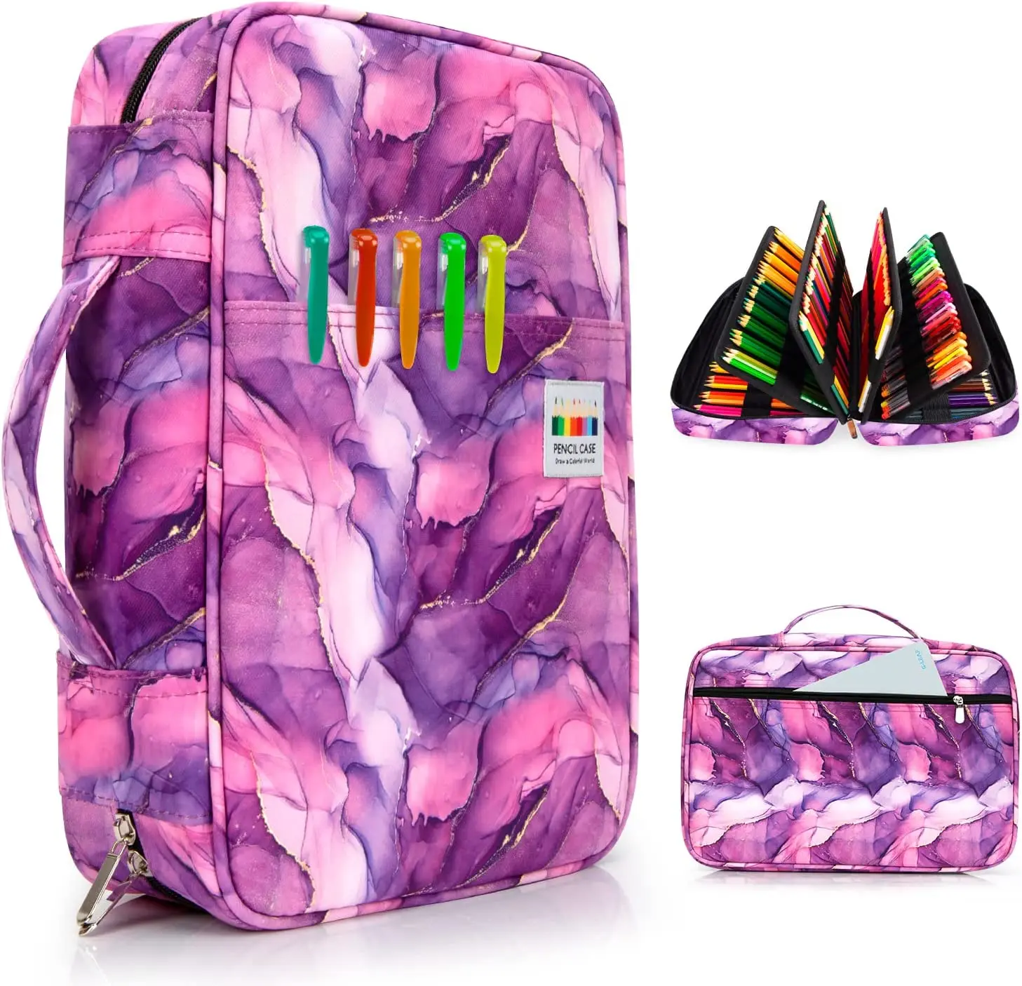 sac-a-crayons-en-poudre-pour-artiste-etui-a-crayons-de-couleur-stylos-gel-papeterie-evaluation-choix-de-17-couleurs-300-emplacements