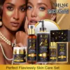 AILKE 24K Glod Flawlessly Skin Care Set, Whitening, Reduce Dark Spots, Pigmentation, Wrinkles, Moisturize, For All Skin Types