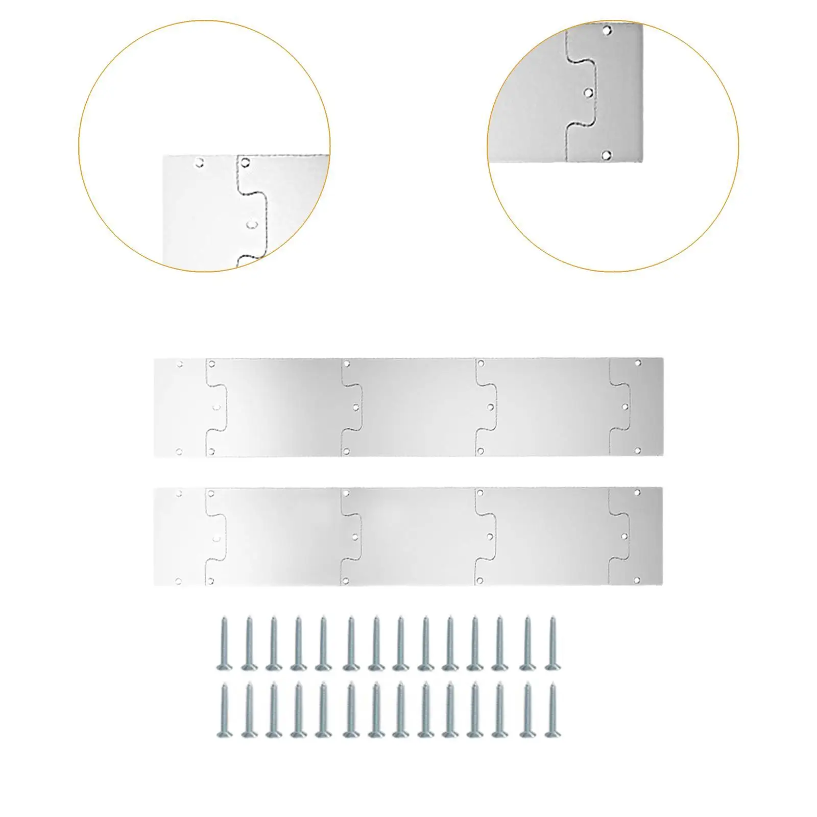 Door Kick Plate Rectangular Stylish for Exterior Doors Door Bottom Protector